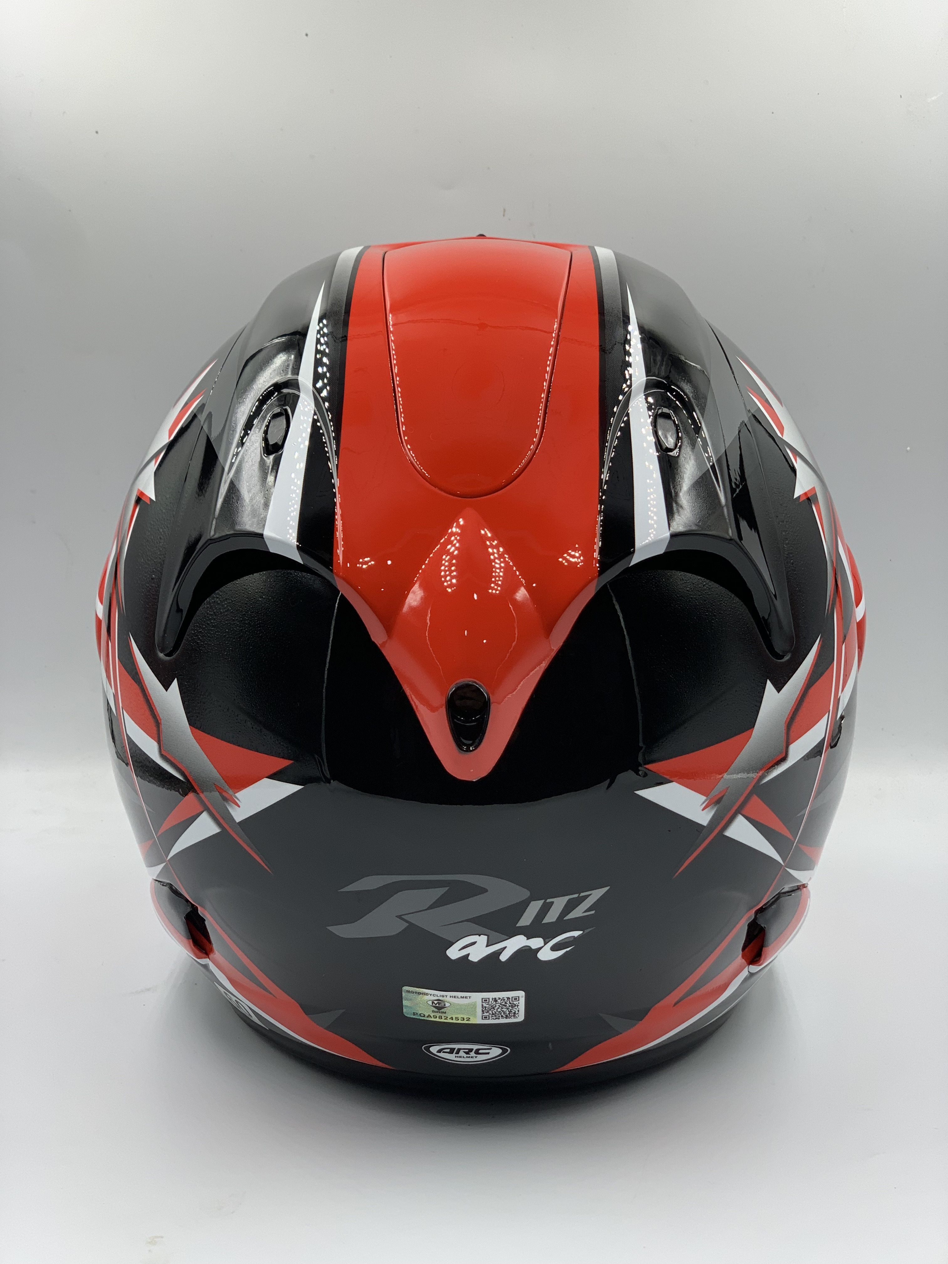 ARC Ritz Helmet Rexstar Black / White (SIRIM) 